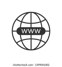 Internet Icon. Illustration of Data Access, Connection or Network As A Simple Vector, Trendy Sign & Symbol for Design and Websites, Presentation or Application.