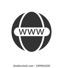 Internet Icon. Illustration of Data Access, Connection or Network As A Simple Vector, Trendy Sign & Symbol for Design and Websites, Presentation or Application.