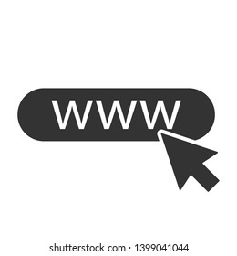 Internet Icon. Illustration of Data Access, Connection or Network As A Simple Vector, Trendy Sign & Symbol for Design and Websites, Presentation or Application.