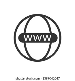 Internet Icon. Illustration of Data Access, Connection or Network As A Simple Vector, Trendy Sign & Symbol for Design and Websites, Presentation or Application.