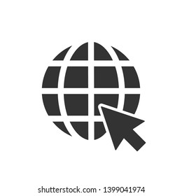 Internet Icon. Illustration of Data Access, Connection or Network As A Simple Vector, Trendy Sign & Symbol for Design and Websites, Presentation or Application.