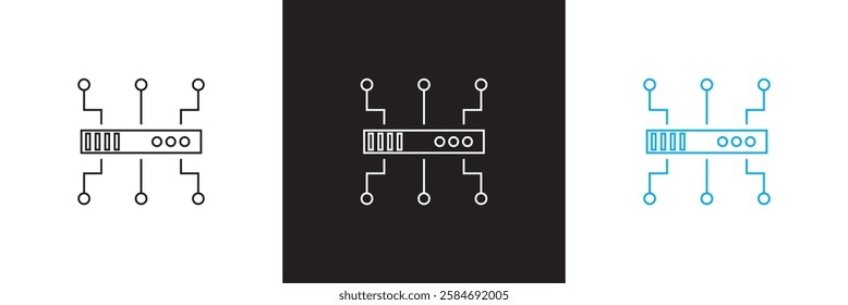 Internet icon. isolated on white and black background. vector illustration. EPS10