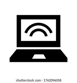 icono de internet o logotipo símbolo de signo aislado ilustración vectorial - iconos vectoriales de estilo negro de alta calidad

