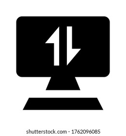 Internet-Symbol oder Logo einzeln auf Zeichen, Vektorgrafik - hochwertige Vektorsymbole in schwarzem Stil
