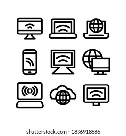 internet icon or logo isolated sign symbol vector illustration - Collection of high quality black style vector icons
