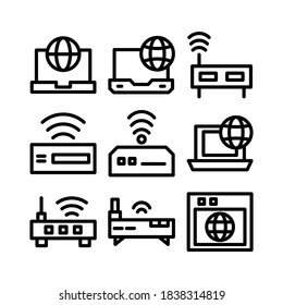 internet icon or logo isolated sign symbol vector illustration - Collection of high quality black style vector icons
