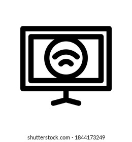 icono de internet o logotipo símbolo de signo aislado ilustración vectorial - iconos vectoriales de estilo negro de alta calidad
