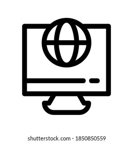 internet icon or logo isolated sign symbol vector illustration - high quality black style vector icons
