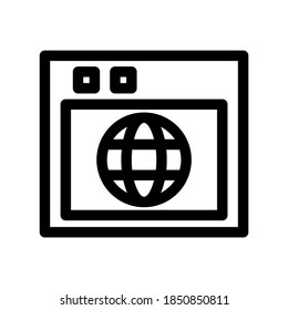 icono de internet o logotipo símbolo de signo aislado ilustración vectorial - iconos vectoriales de estilo negro de alta calidad
