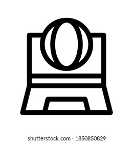 Internet-Symbol oder Logo einzeln auf Zeichen, Vektorgrafik - hochwertige Vektorsymbole in schwarzem Stil
