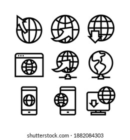 internet icon or logo isolated sign symbol vector illustration - Collection of high quality black style vector icons
