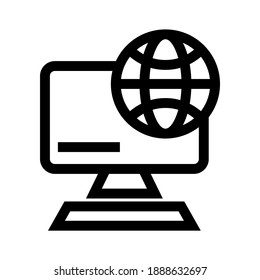 internet icon or logo isolated sign symbol vector illustration - high quality black style vector icons
