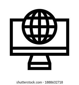 internet icon or logo isolated sign symbol vector illustration - high quality black style vector icons
