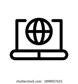 Internet-Symbol oder Logo einzeln auf Zeichen, Vektorgrafik - hochwertige Vektorsymbole in schwarzem Stil
