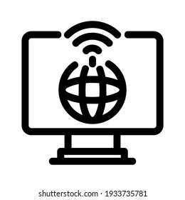 internet icon or logo isolated sign symbol vector illustration - high quality black style vector icons
