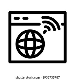internet icon or logo isolated sign symbol vector illustration - high quality black style vector icons
