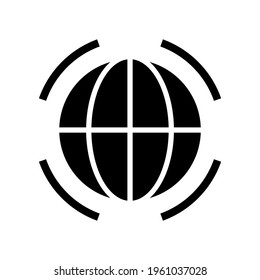 icono de internet o logotipo símbolo de signo aislado ilustración vectorial - iconos vectoriales de estilo negro de alta calidad
