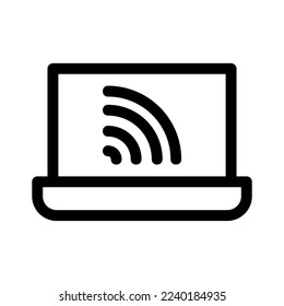 icono de internet o logotipo símbolo de signo aislado ilustración vectorial - iconos vectoriales de estilo negro de alta calidad
