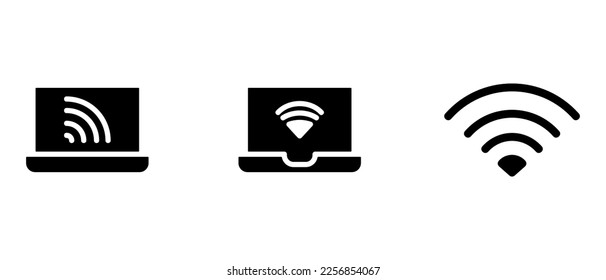 icono de internet o logotipo símbolo de signo aislado ilustración vectorial - iconos vectoriales de estilo negro de alta calidad