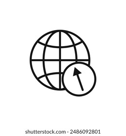 internet icon logo sign vector outline