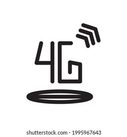 Internet-Symbol oder Logo, Vektorgrafik von isolierten Zeichen Symbol, Vektorgrafik mit hochwertiger schwarzer Umrisslinie.