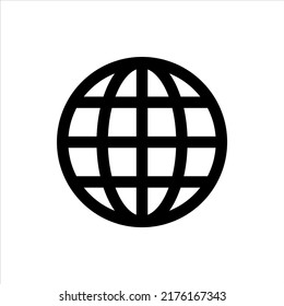 Icono de Internet, estilo de esquema, modificable vector