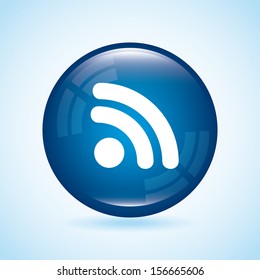 internet icon over blue background vector illustration