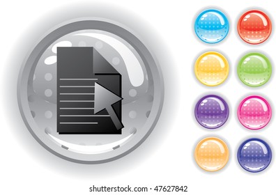 Internet icon. Perforated buttons. Vector illustration (EPS8). All parts (object) closed, possibility to edit.  Without a transparency. Isolated on a white background.