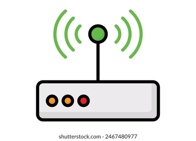 Internet icon. icon related to utilities. colored outline icon style. utilities elements vector illustration