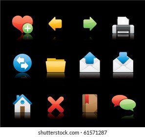 Internet icon set 1 - Glossy Series.  Vector EPS 8 format, easy to edit.