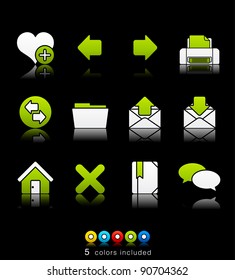 Internet icon set 1 – Multi Color Series. Icon set in EPS 8 format with high resolution JPEG EPS file contains five color variations in different layers