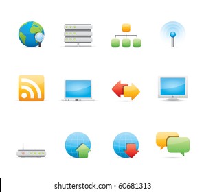 Internet icon set 2 - Glossy Series.  Vector EPS 8 format, easy to edit.