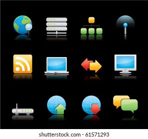 Internet icon set 2 - Glossy Series.  Vector EPS 8 format, easy to edit.
