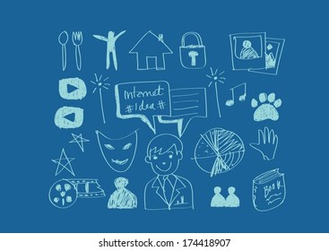  internet icon set