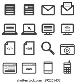 Internet icon set.