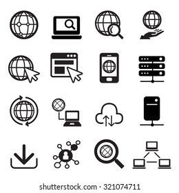 Internet icon set