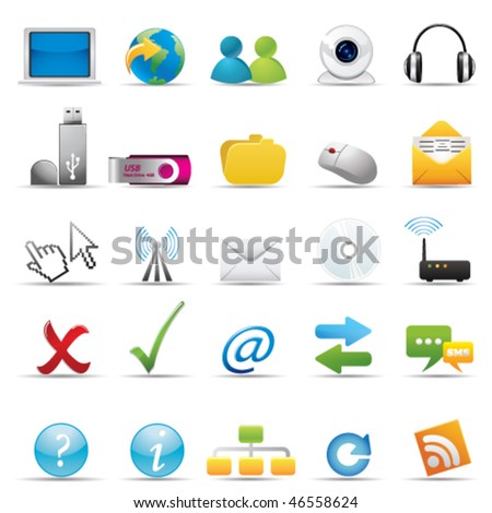 internet icon set