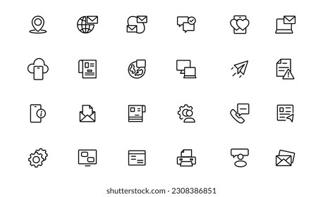 Internet  icon set. Containing online, computer, network, website, server, web design, hardware, software and programming. 