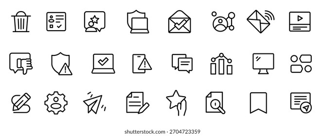 Conjunto de iconos de Internet. Contiene en línea, computadora, red, Sitio web, servidor, Diseño web, hardware, software y programación. 