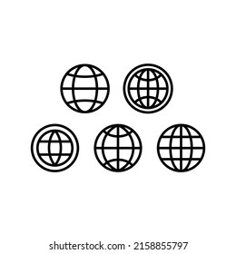 Internet Icon Set Vector Symbol Design Illustration