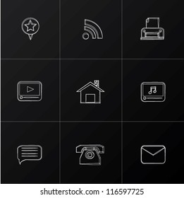 Internet icon set,Vector