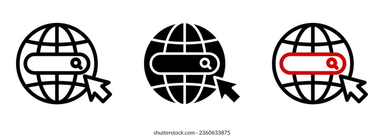 Internet icon. sign for mobile concept and web design. vector illustration