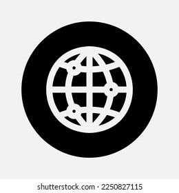 Internet icon in solid style about essentials, use for website mobile app presentation