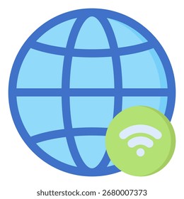 Símbolo de icono de Internet. Ilustración vectorial.