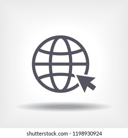 Internet icon vector