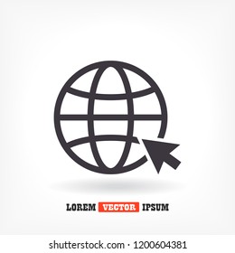 Internet icon vector
