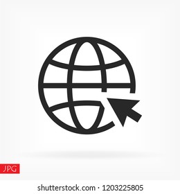Internet icon vector
