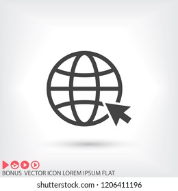 Internet icon vector Internet icon vector