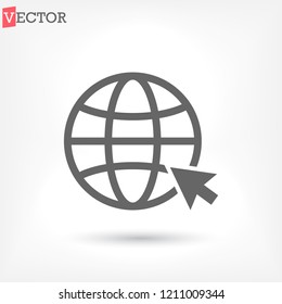 Internet icon vector