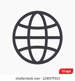 Internet icon vector
